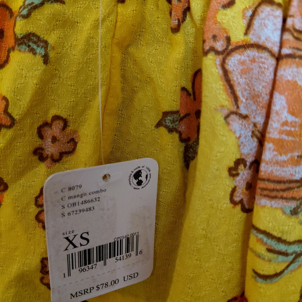 Mango Yellow Floral Top - Picture 3 of 4